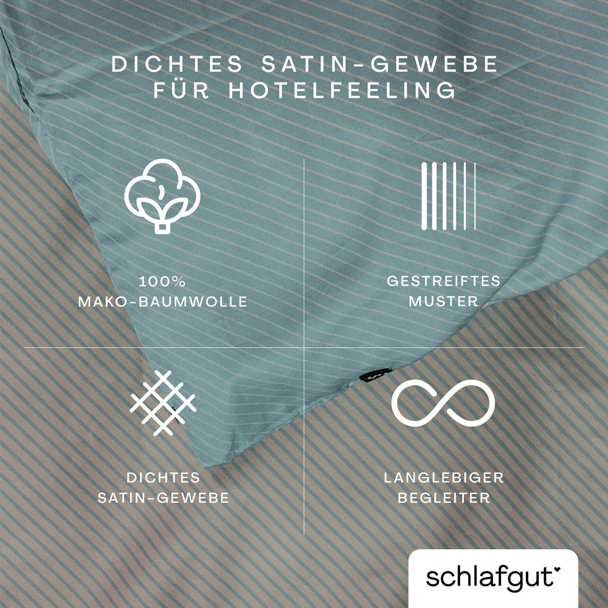 Kopfpolsterbezug Woven Satin Fade - Rosa/Hellblau, Basics, Textil (40/80cm) - Schlafgut