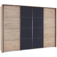 Skriňa s pos. dverami BENSHEIM š. 361 cm - sivá/dub artisan, Modern, kov/kompozitné drevo (361/230/62cm) - Luca Bessoni
