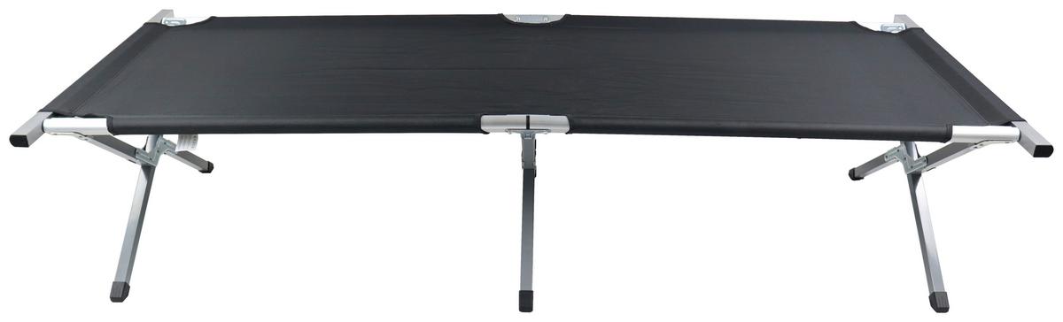 Campingbett Tosali L Schwarz B: 70 cm - Schwarz, MODERN, Textil/Metall (70/210cm) - Ambia Garden