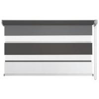 Doppelrollo Grautöne B: 60 cm - Anthrazit/Weiß, Design, Textil (60/160cm) - Homeware