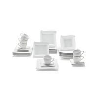 Kombinovaná souprava 30-dílná - bílá, keramika - Mömax