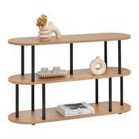 REGÁL NIMO -EXKLUSIV- - čierna/dub artisan, Modern, kov/kompozitné drevo (110/66/32cm) - Mömax