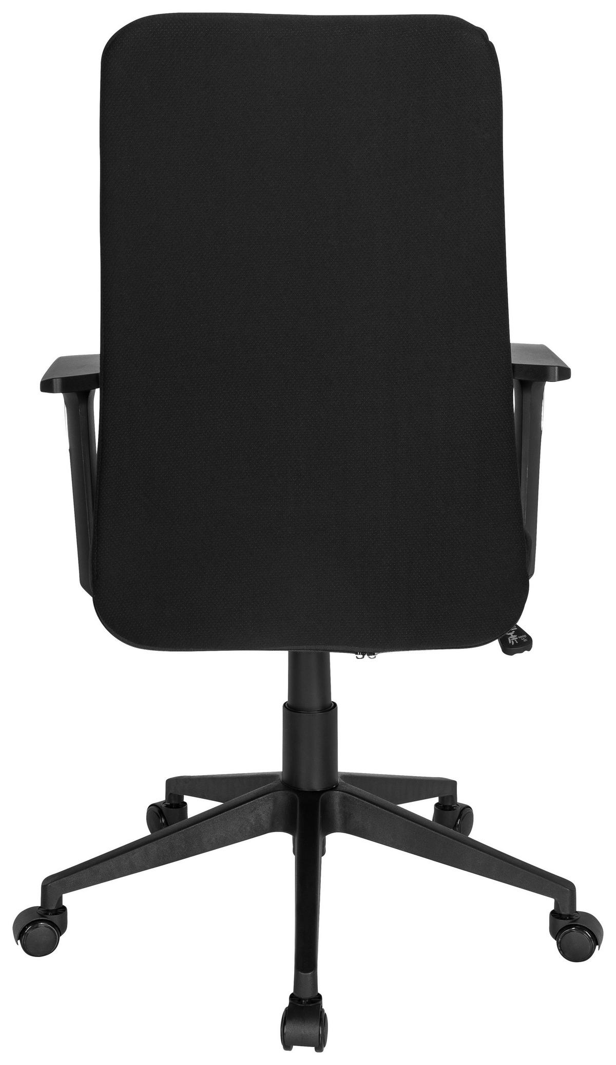 Drehstuhl Cosio I Schwarz - Schwarz, MODERN, Kunststoff/Textil (65/120/62cm) - MID.YOU