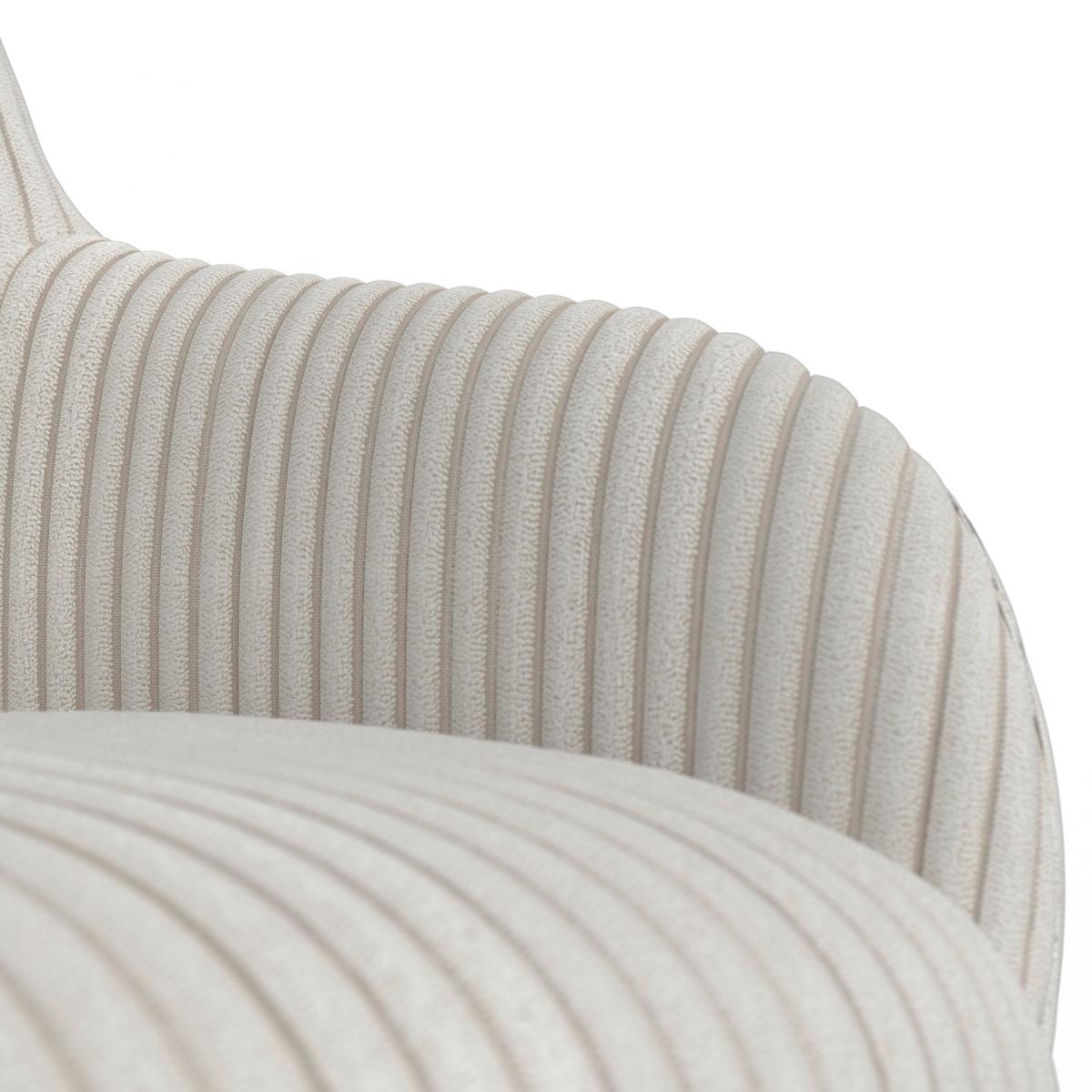 Stolička MATTIA béžová - farba duba/béžová, Modern, kov/drevo (56/87/61cm) - Bessagi Home