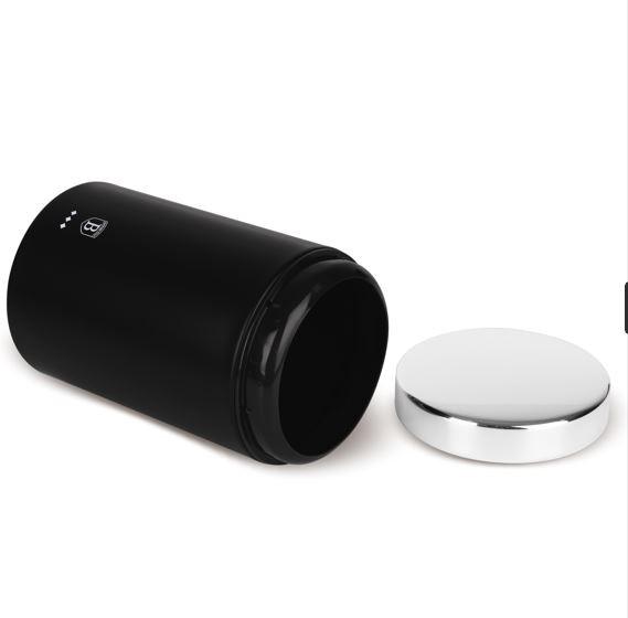 Kaffeedosen-set 3-tlg. Schwarz/silber,d/h: 11x17,8 Cm - Silberfarben/Schwarz, Basics, Metall (11/17,8cm)