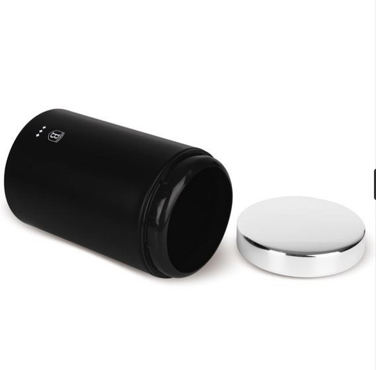 Kaffeedosen-set 3-tlg. Schwarz/silber,d/h: 11x17,8 Cm - Silberfarben/Schwarz, Basics, Metall (11/17,8cm)