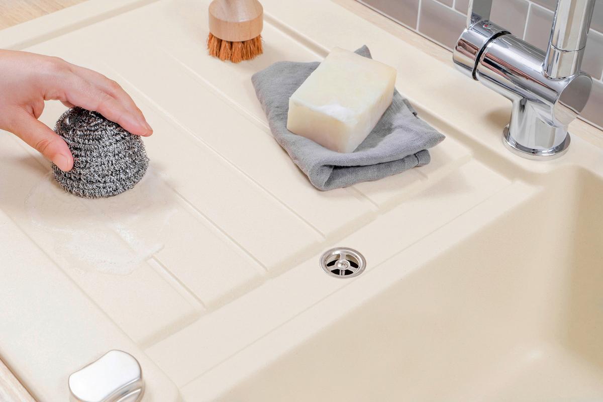 Spüle Austin Creme B: 86 cm - Creme, Design, Stein (86/21/50cm) - Respekta