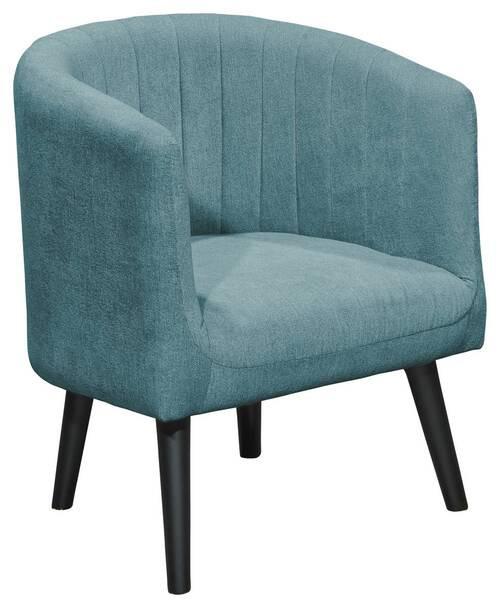 Polstersessel mit Armlehnen Paul Velours Türkis - Türkis/Schwarz, Basics, Textil (61/82/58cm) - Livetastic