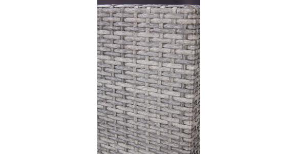 Loungegarnitur 7-Tlg. Padua aus Polyrattan mit Kissen - Grau, MODERN, Kunststoff/Textil (145/116/76cm) - Beldano