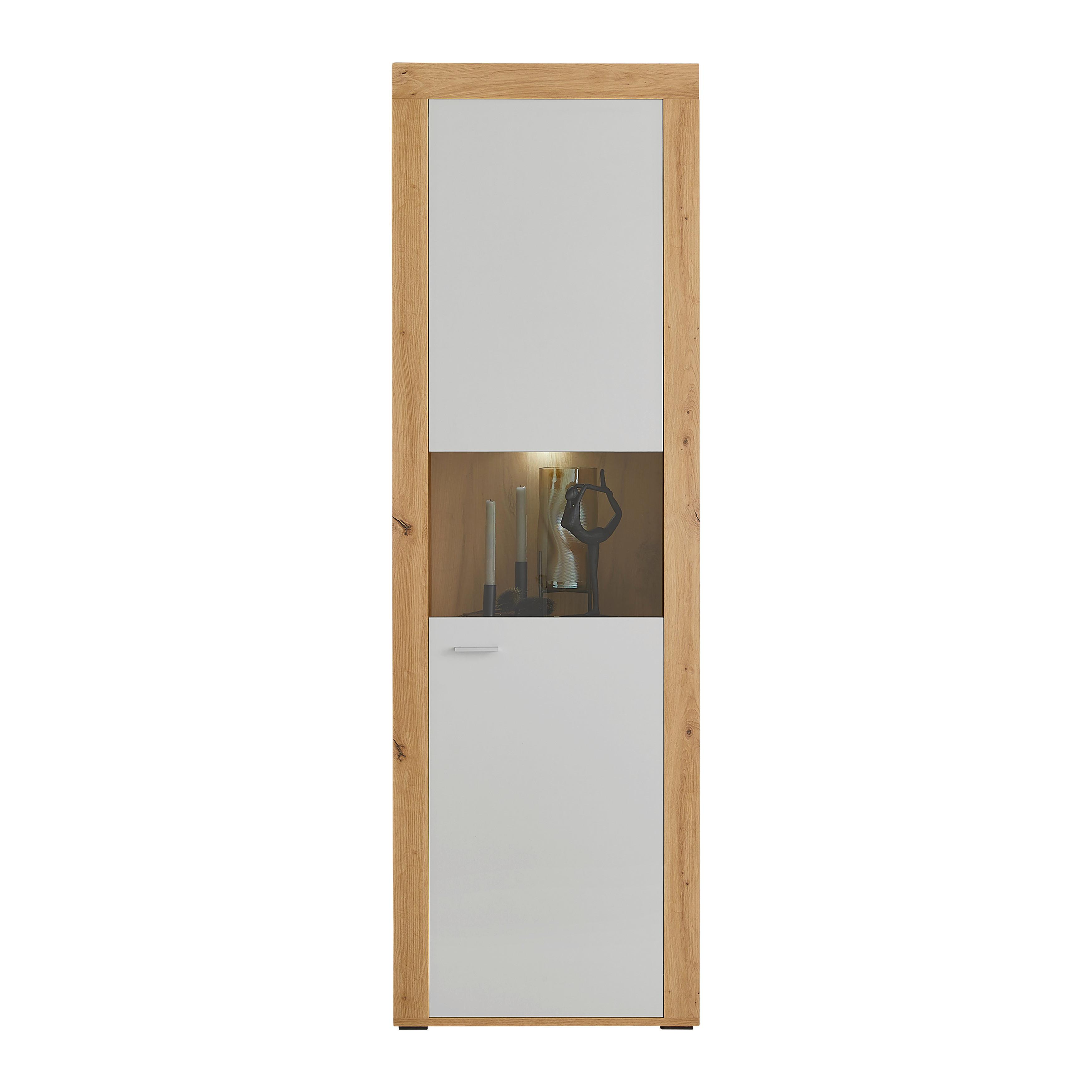 Vitrine Canberra - MODERN, Glas/Holzwerkstoff (60/190,1/34,8cm)