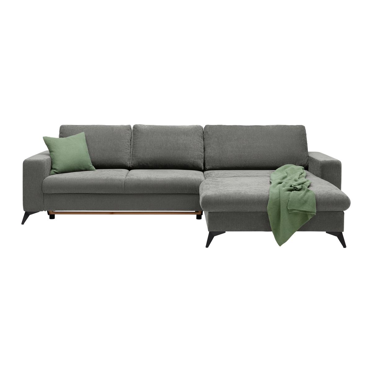 Rohová sedačka SUNNY, oboustranná, šedohnědá - šedohnědá, Moderní, textil (290/87/178cm) - Mömax