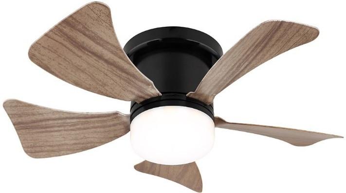 Deckenventilator Pauli - Schwarz/Naturfarben, Basics, Kunststoff/Metall (40,6/13cm) - James Wood