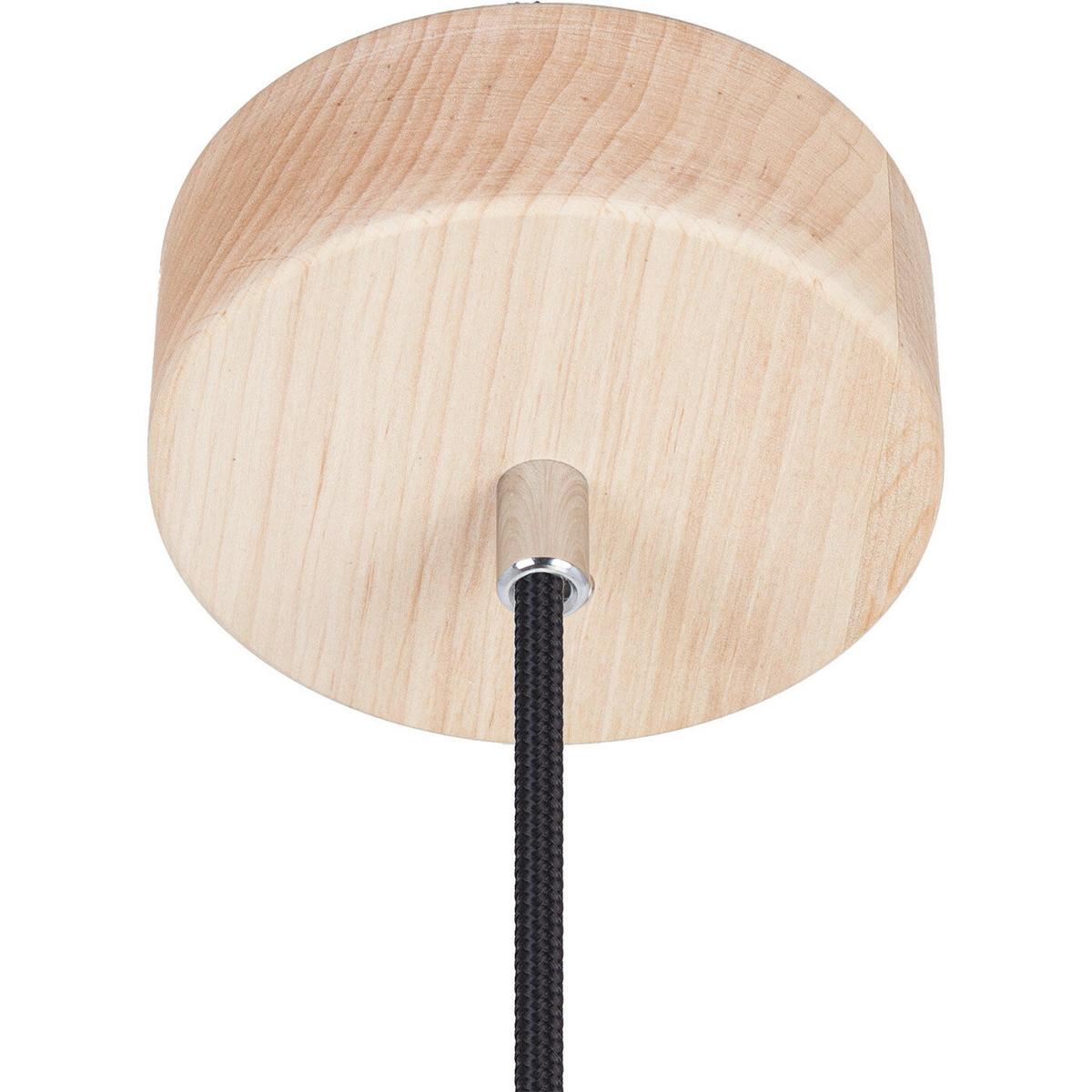 HÄNGELEUCHTE 8510151 VEGAS - Erlefarben/Schwarz, Natur, Holz (10/90-140cm)