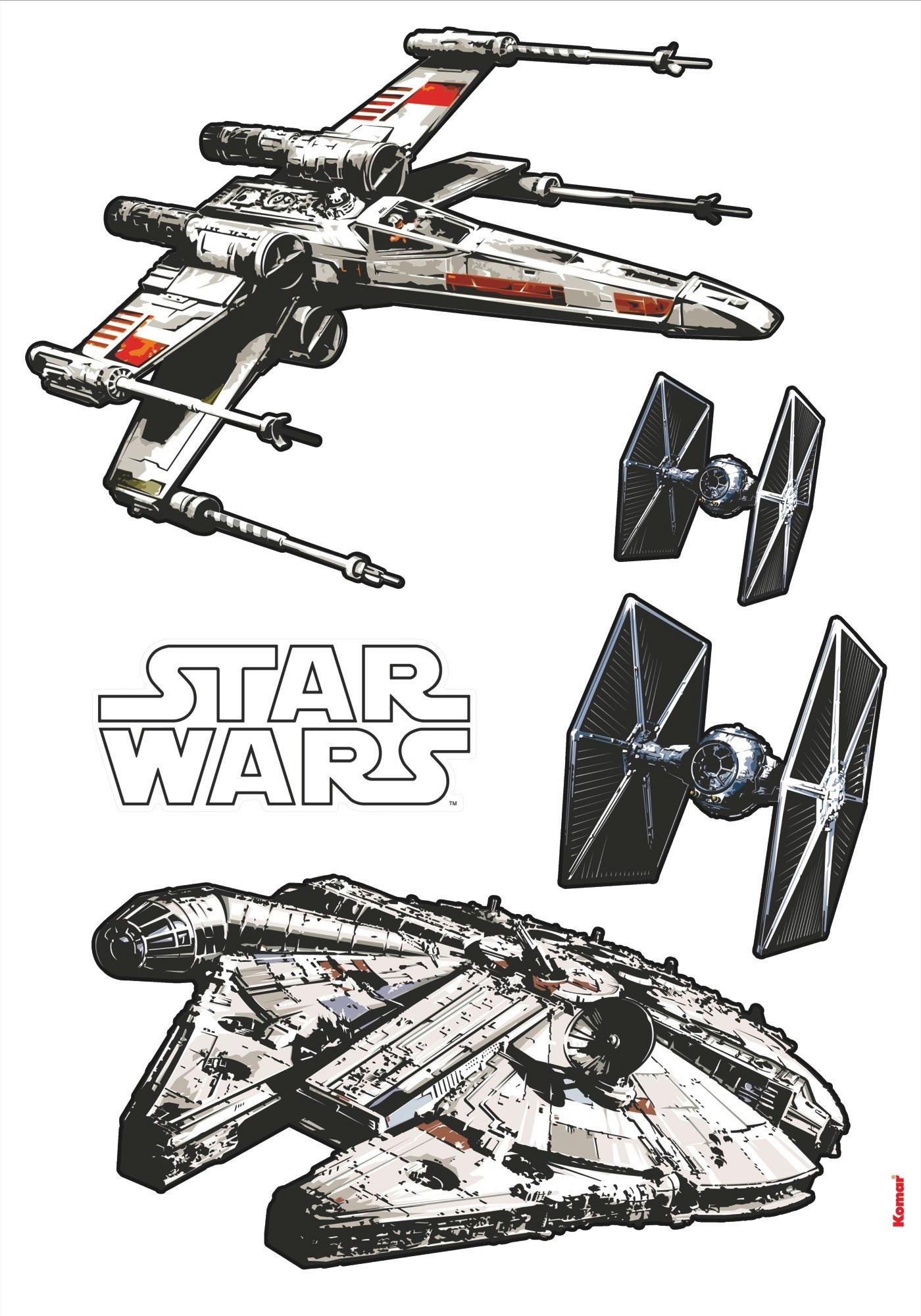 Dekosticker Star Wars - Klar/Schwarz, LIFESTYLE, Kunststoff (100/70cm)