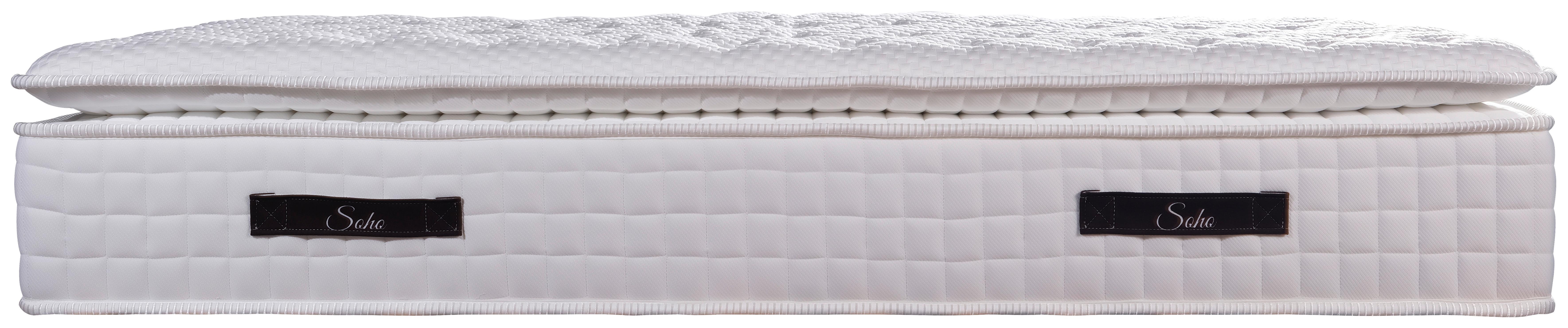 Taschenfederkernmatratze Soho 90x200 cm H3 H: 32 cm - Weiß, Basics, Textil (90/200cm) - Livetastic