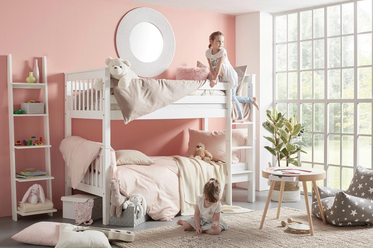 ŽEBŘÍKOVÝ REGÁL SCALA - bílá, Konvenční, dřevo/kompozitní dřevo (41,4/176/34,2cm)