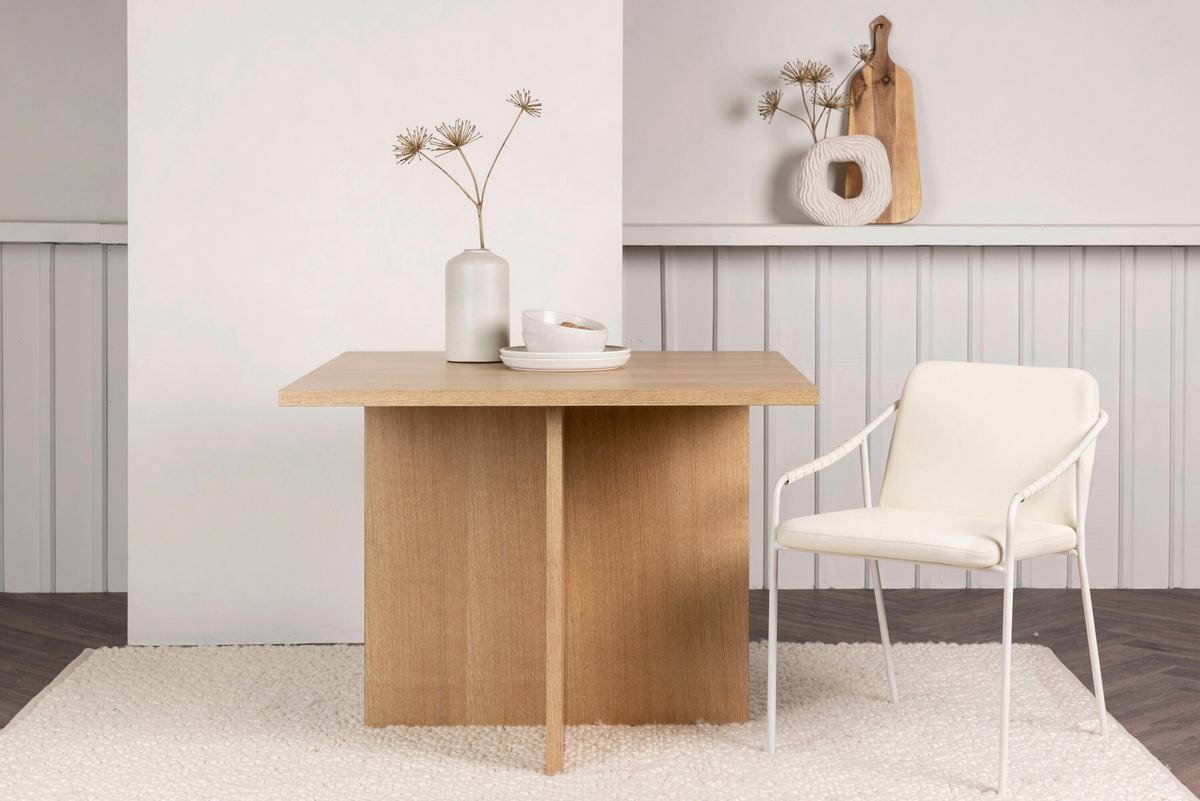 Esstisch Leo Eichefarben L: 100 Cm - Eichefarben, MODERN, Holz (100/100/75cm) - Livetastic