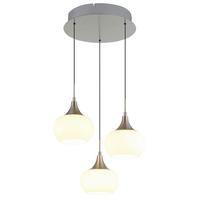Hängeleuchte Lui 230W, DxH: ca. 37x150 cm - Opal/Schwarz, Design, Glas/Kunststoff (37/150cm) - Globo