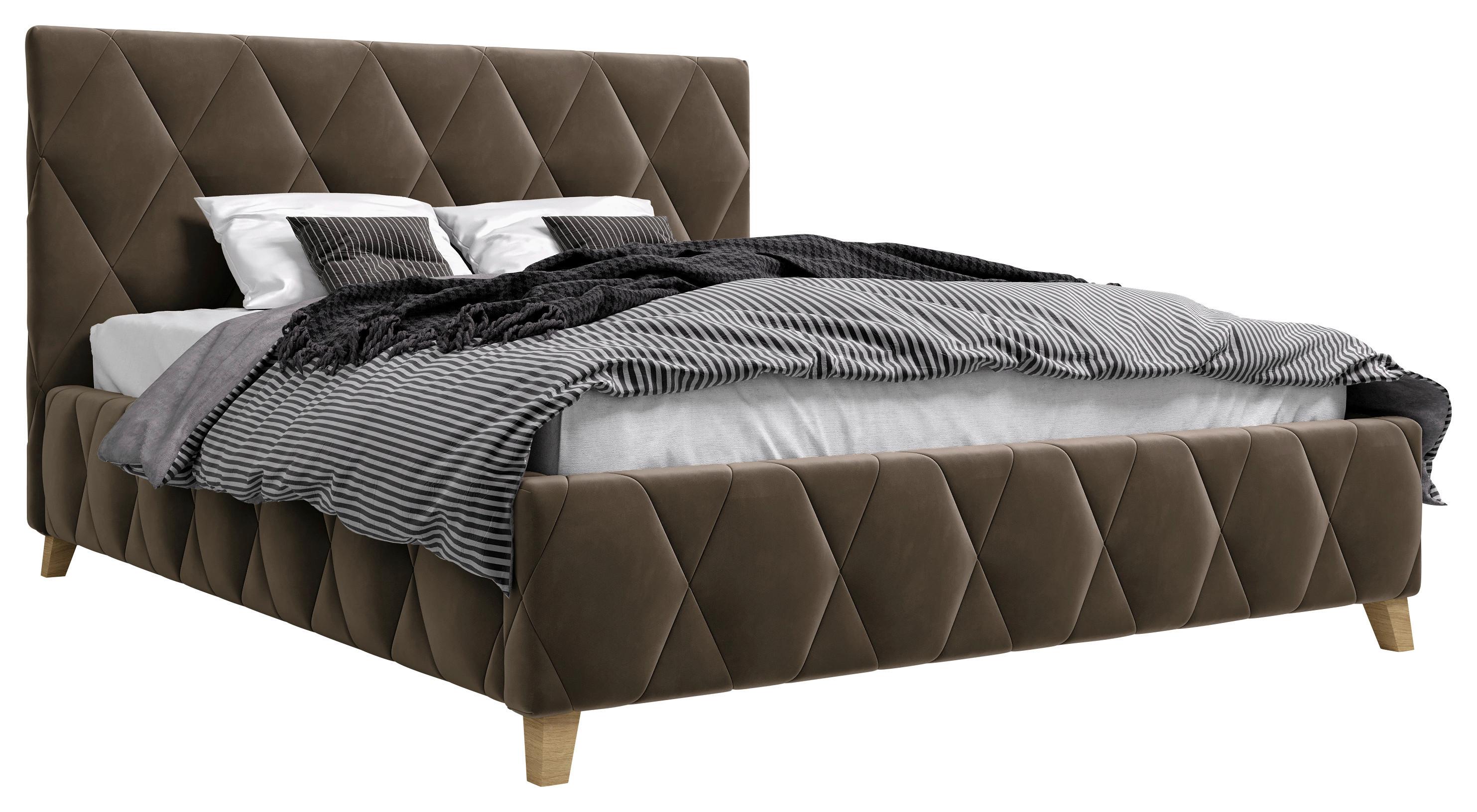 Polsterbett Trivio 180x200 cm Schlammfarbe - Schlammfarben, MODERN, Holz/Holzwerkstoff (180/200cm) - MID.YOU