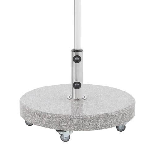 Sonnenschirmständer mit Rollen - Grau, Basics, Stein (56/9/56cm) - Doppler