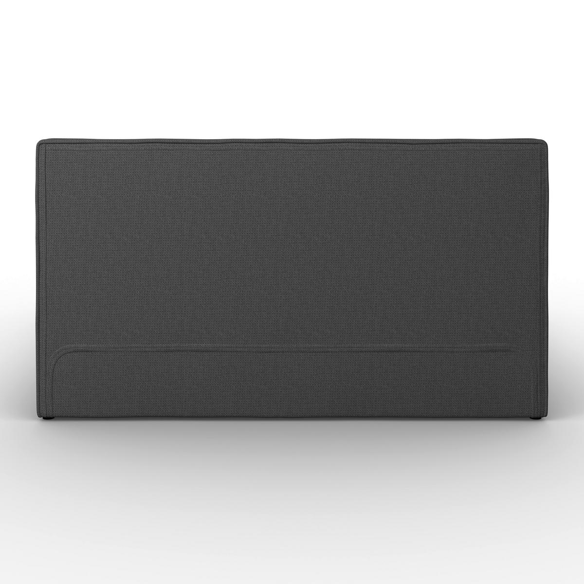 Čalouněná postel GINA 180x200 cm, tmavě šedá - černá/tmavě šedá, Moderní, kov/dřevo (180/200cm) - Bessagi Home