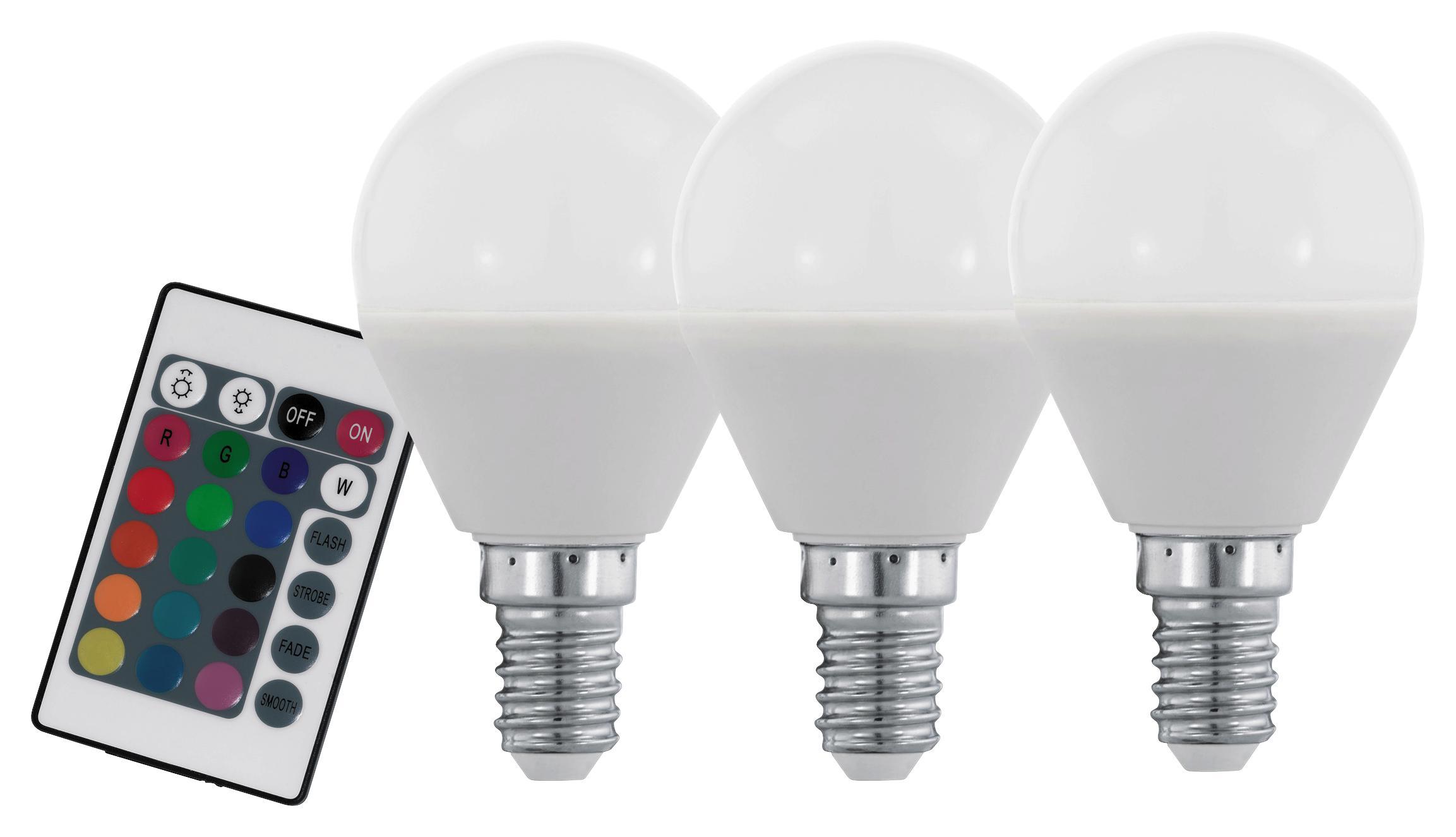 LED-Leuchtmittel 3er Pack 300 lm, E14 - Weiß, MODERN, Glas (4,5/8cm)