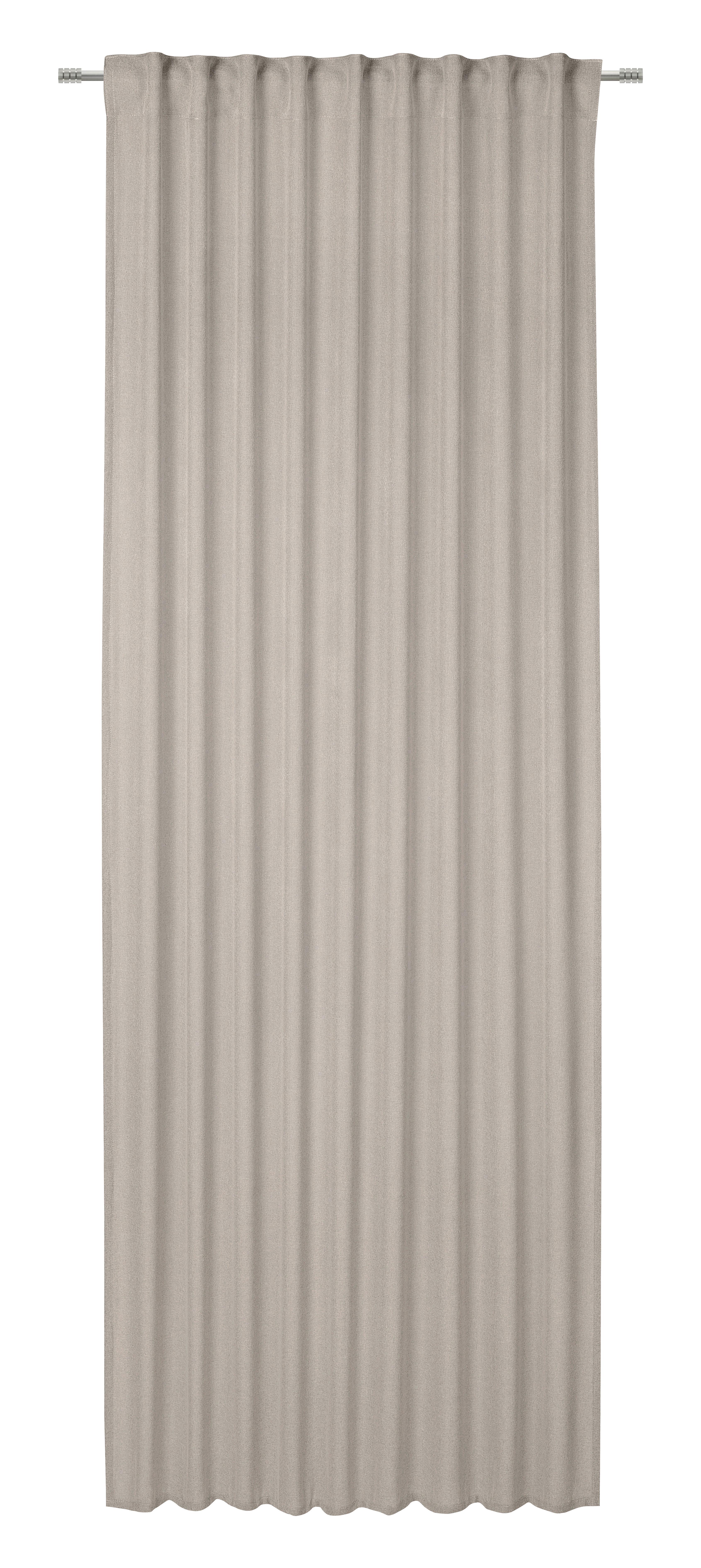 Hotový závěs Ben, 135/245cm, šedohnědá - šedohnědá, Moderní, textil (135/245cm) - Modern Living