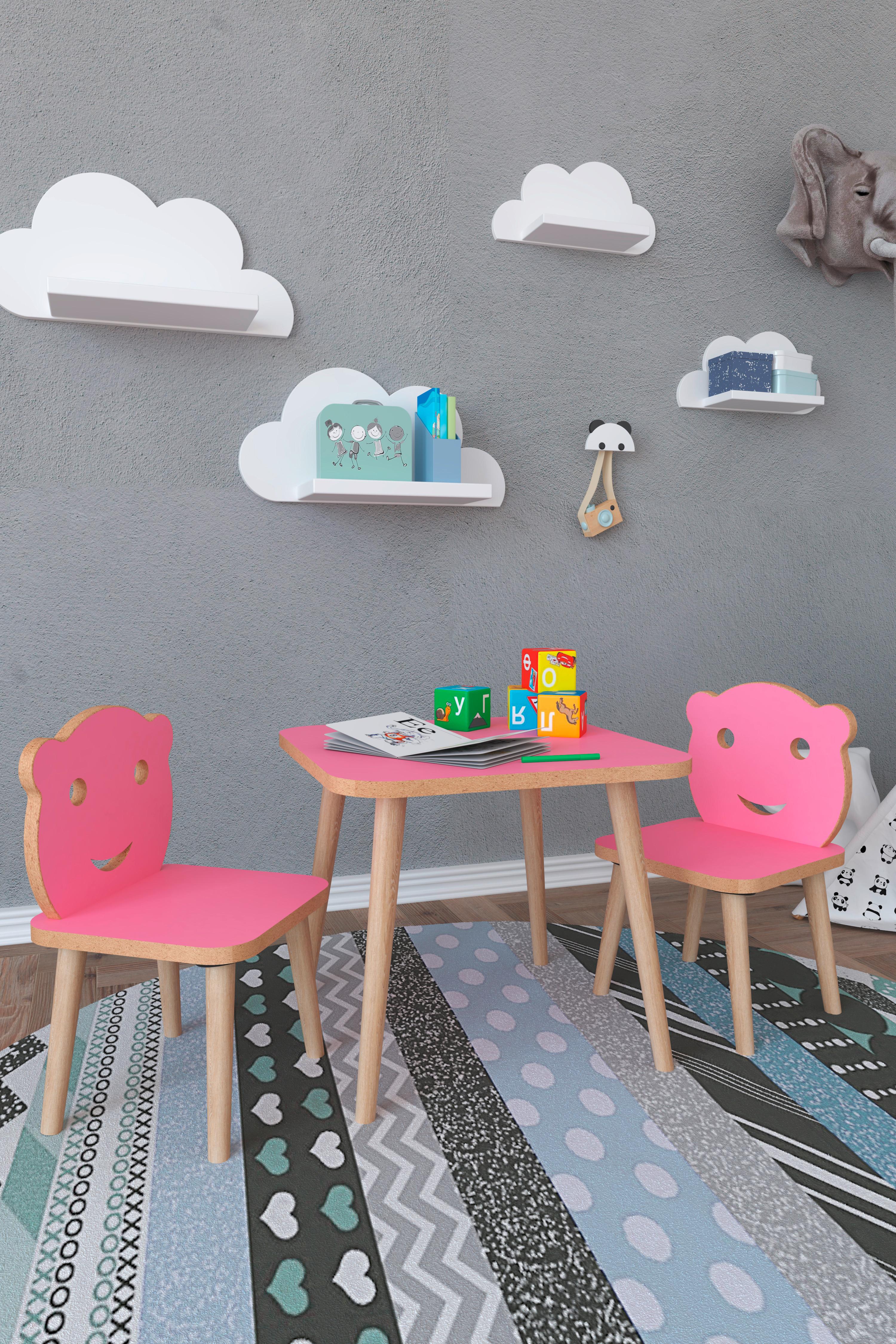 Kindersitzgruppe Lilula Rosa Lilula - Pink/Rosa, MODERN, Holzwerkstoff - MID.YOU