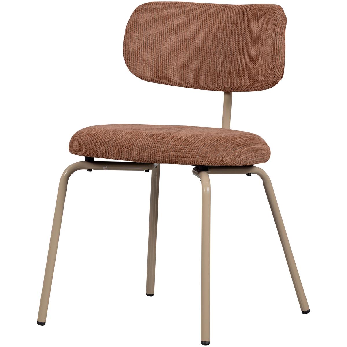 Stuhl-Set Travis Braun/Beige B: 48cm - Beige/Braun, MODERN, Textil/Metall (48/75/53cm) - Livetastic
