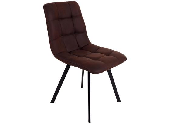 Stolička So 4 Nohami Zürs - hnedá/čierna, Konvenčný, kov/drevo (45/89/58cm) Stolička So 4 Nohami Zürs - hnedá/čierna, Konvenčný, kov/drevo (45/89/58cm)