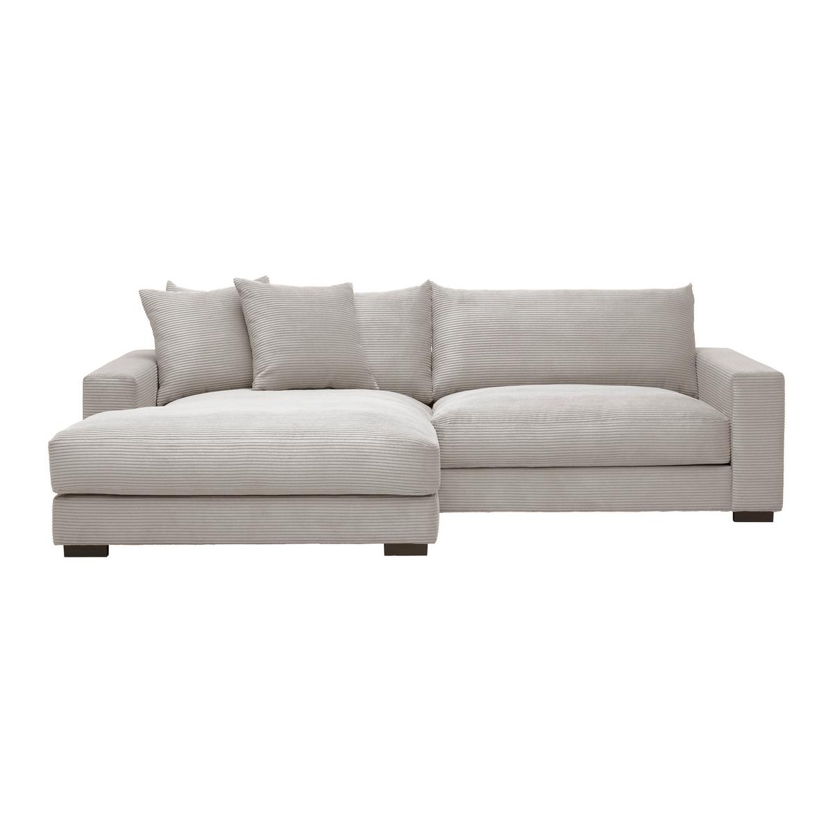 Rohová sedačka PEDRO, ľavá, sivohnedý menčester - taupe, Modern, textil (180/265cm) - Mömax
