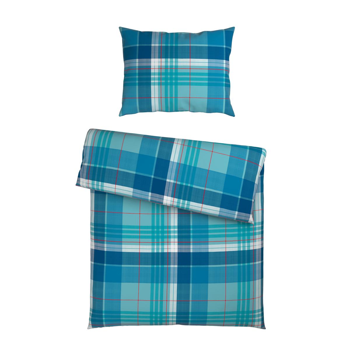 Ágyneműhuzat-garnitúra Yasmin - kék/antracit, Modern, textil - Luca Bessoni