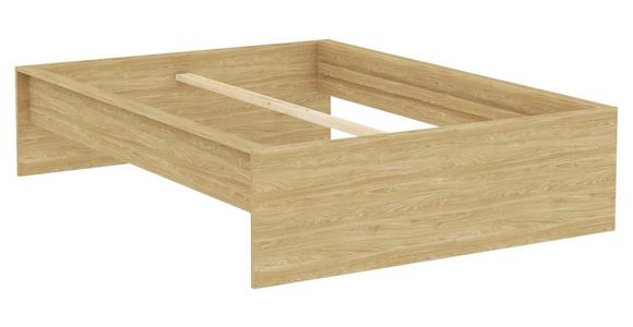 Bettrahmen Unit 140 - Eichefarben, KONVENTIONELL, Holzwerkstoff (205/155/47cm) - Ondega
