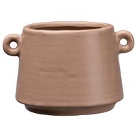 Obal na květináč Emma, V: 9cm - světle hnědá, Basics, keramika (11/9/7cm) - Modern Living