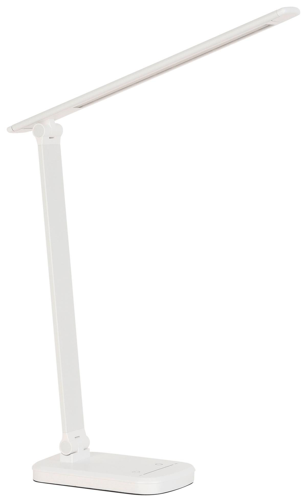 Stolní LED svítidlo TOMI - bílá, Moderní, kov/plast (38,5/10,2/35,9cm) - Mömax