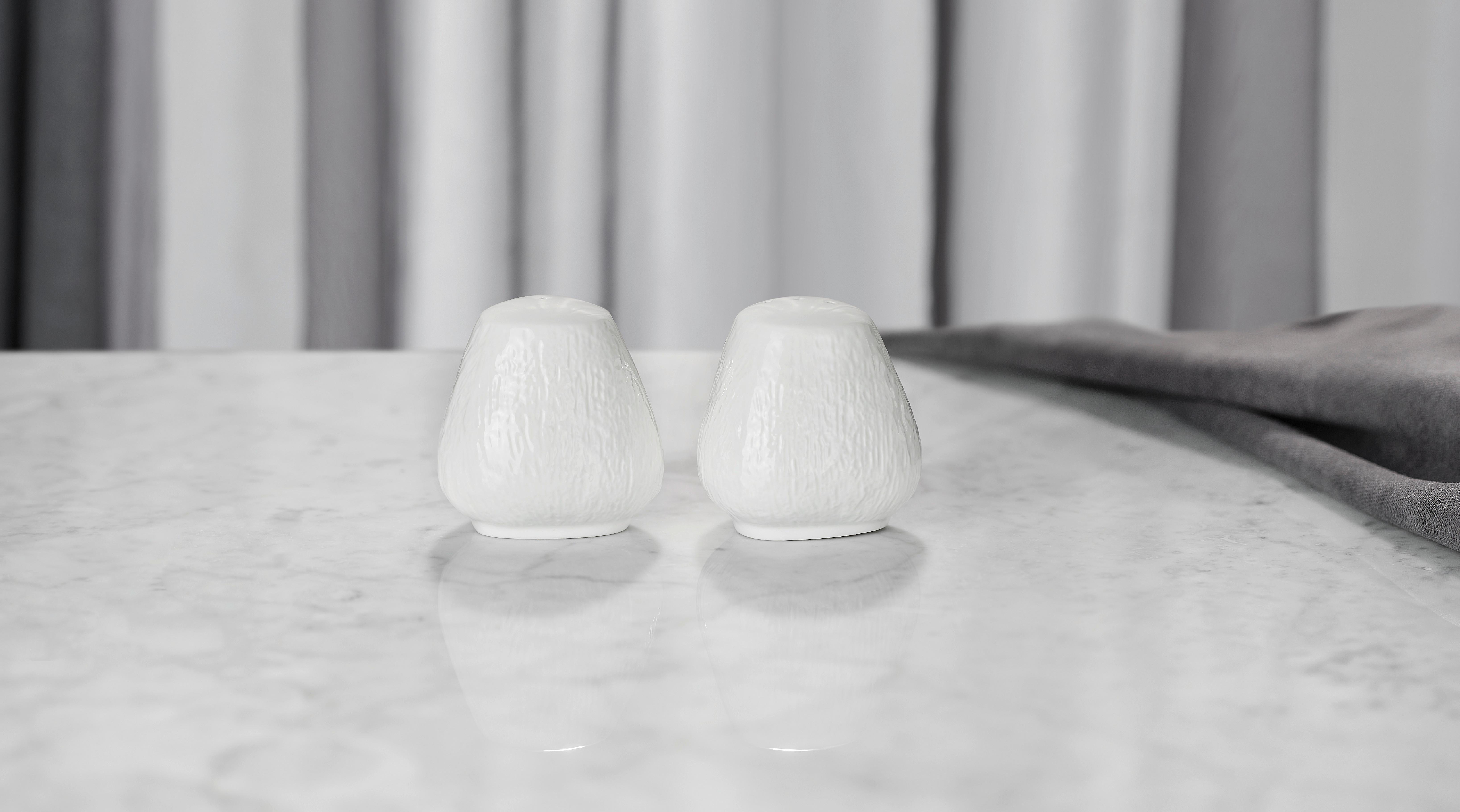 Slánka A Pepřenka Haruki - bílá, Moderní, keramika (7/7cm) - Premium Living