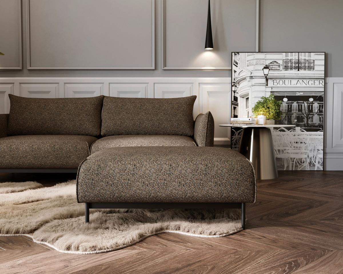 Bueno Braun B: 100 Cm - Schwarz/Braun, Design, Textil (100/42/97cm) - Livetastic