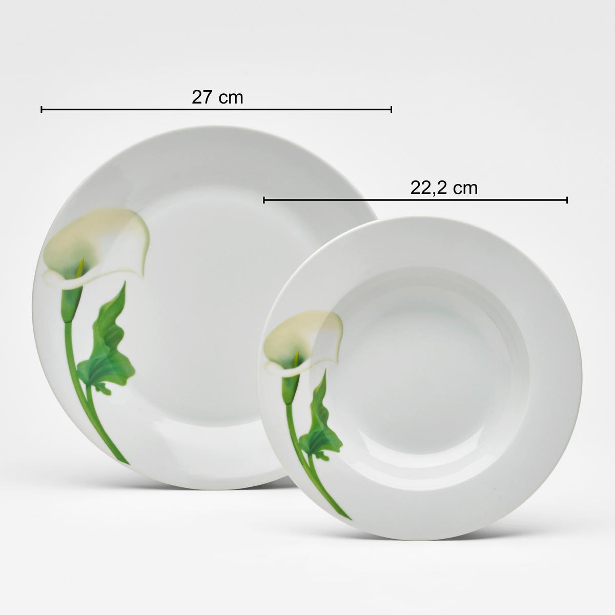 TAFELSERVICE 2083050 CALLA - Weiß, Basics, Keramik - Van Well