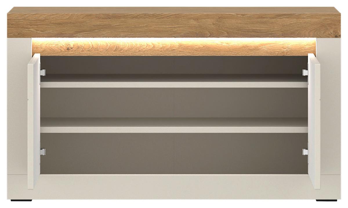 Sitzbank Naxxar Eichefarben/kaschmir B:94,2 Cm - Kaschmir/Eichefarben, Trend, Holzwerkstoff (94,2/53,5/34,6cm)