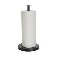 Držiak na  kuchynské utierky Leif, Ø/V: 16/31cm - čierna, Modern, kov/plast (16/31cm) - Mömax