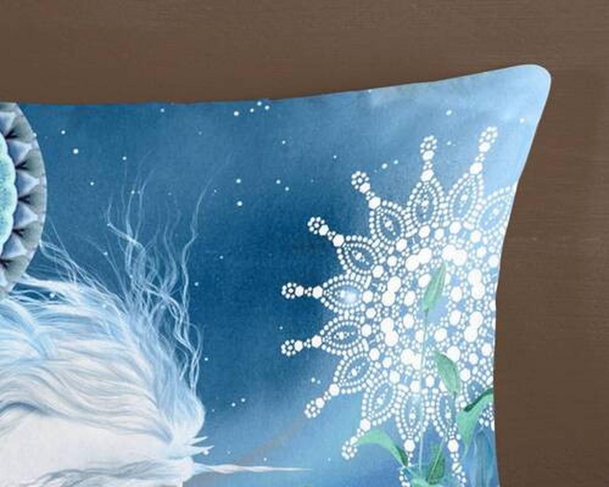 Wendebettwäsche Lumi Blau 155x220 cm - Blau, Design, Textil (155/220cm)