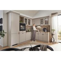 Eckküche Ip 4250 - Hellgrau/Braun, ROMANTIK / LANDHAUS, Holzwerkstoff (276,6/215cm) - Impuls