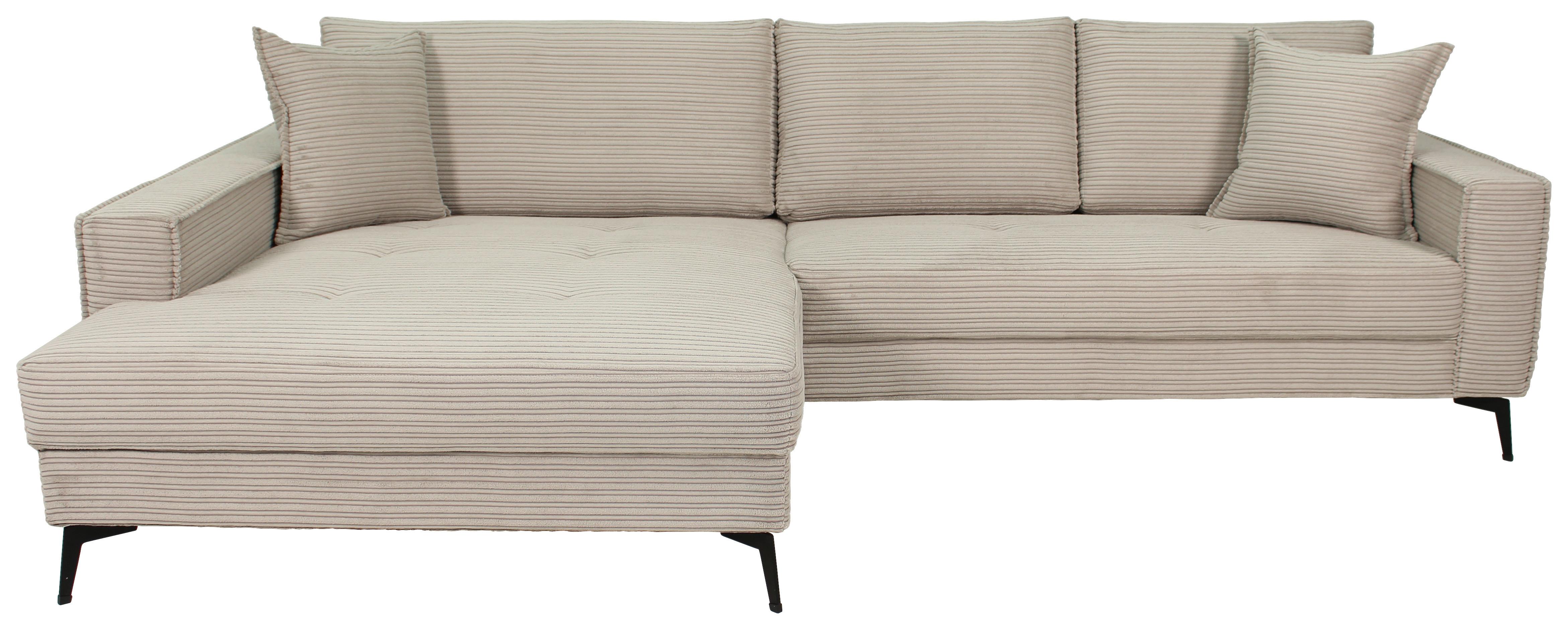 Ecksofa Zero Hellgrau/Beige 173x286 cm - Beige/Hellgrau, Trend, Textil (173/286cm)