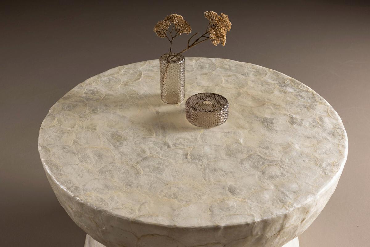 Couchtisch Sandön Creme DxH: 70x40 cm - Creme, MODERN, Naturmaterialien/Holz (70/40cm) - Livetastic