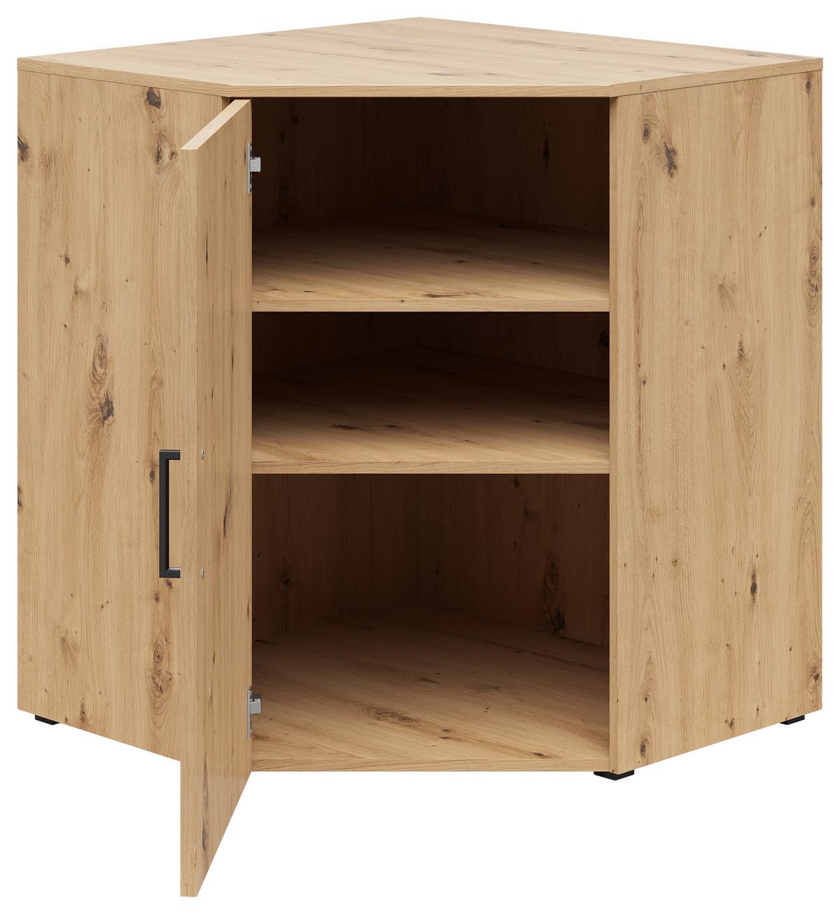 Sarokkomód Cabinet - Artisan tölgy, Modern, faalapú anyag (71,5/71,5cm)