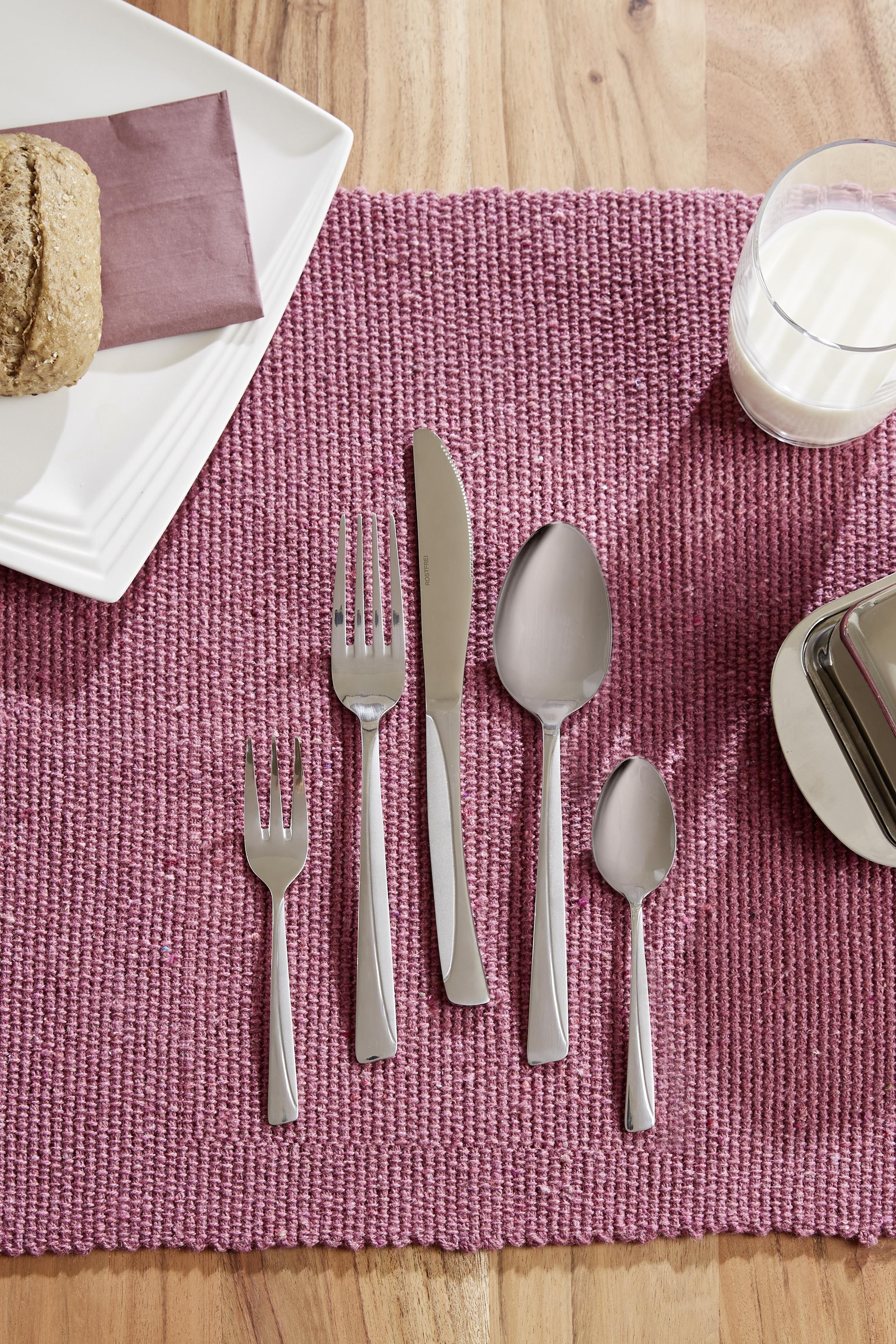 Besteckset 30-Teilig Bettina für 6 Personen - Edelstahlfarben, KONVENTIONELL, Metall - Luca Bessoni