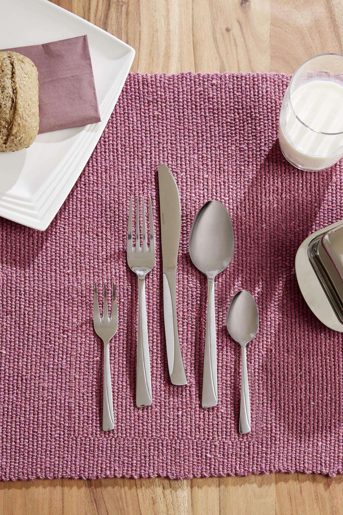Besteckset 30-Teilig Bettina für 6 Personen - Edelstahlfarben, KONVENTIONELL, Metall - Luca Bessoni