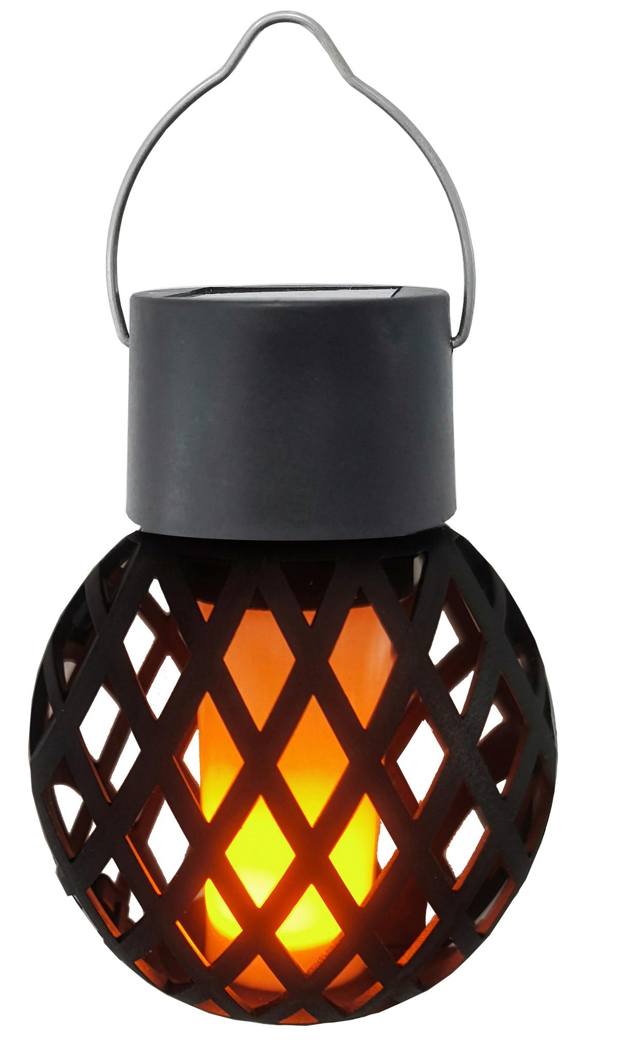 Szolárlámpa Lailah - fekete, Konventionell, műanyag (7/9cm) - Homezone