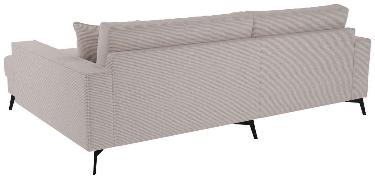 Ecksofa Ted Beigebraun S: 228x174 Cm - Taupe/Schwarz, Trend, Textil (228/174cm)