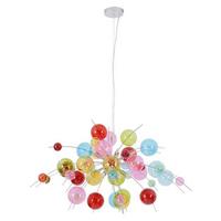 Hängeleuchte Explosion H: 150 cm 10-Flammig - Chromfarben/Klar, Design, Glas/Metall (98/150cm) - Näve